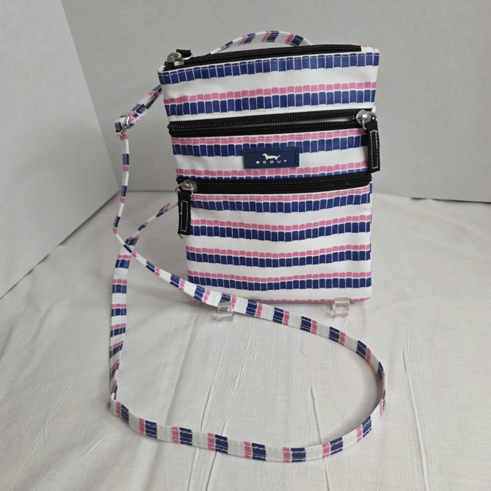 Scout Blue and‎ Pink Crossbody Bag with Adjustable Strap